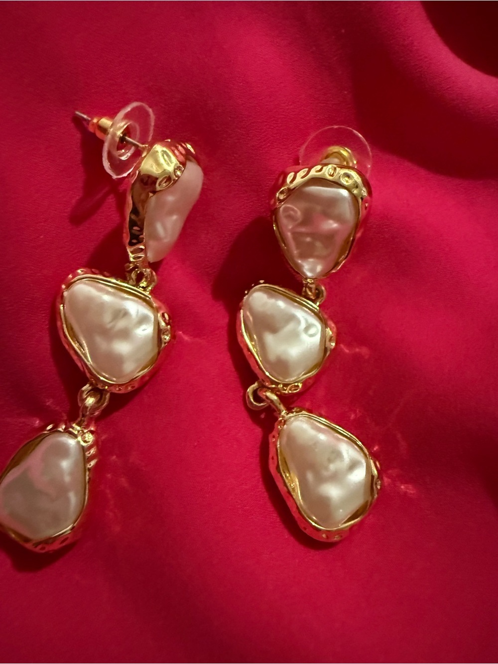 Imitation Pearl Drop Earrings